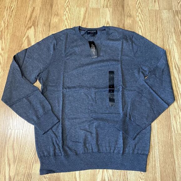Banana Republic Long Sleeve Eco Sweater Gray Large - Picture 1 of 10